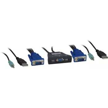 KVM-kytkin Inter-Tech KVM-LS-21JA musta
