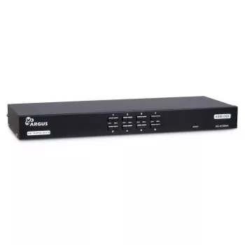 KVM-kytkin Inter-Tech AS-9108HA rack-asennus musta