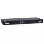 KVM-kytkin Inter-Tech AS-9108HA rack-asennus musta