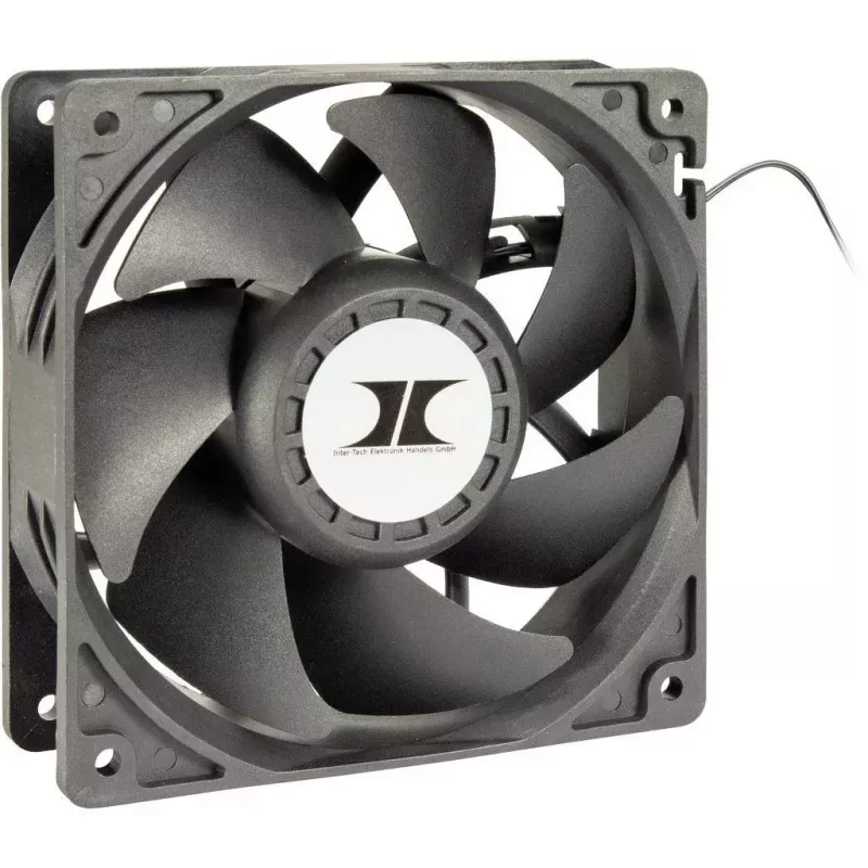 Tuuletin Inter-Tech 88887368 tietokoneen jäähdytysjärjestelmä 12 cm musta 3 kpl