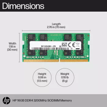 Muistimoduuli HP 16GB DDR4 3200 SODIMM