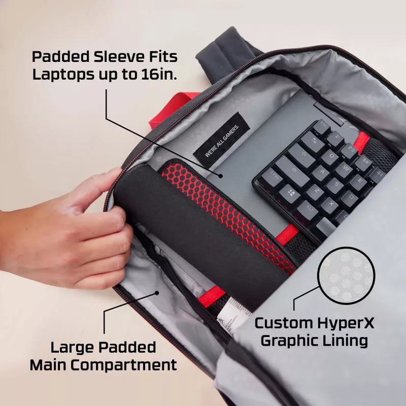 HyperX Delta reppu, reppu, 498 g