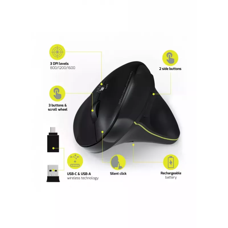 Hiiri Port Designs 900706-BT RF Wireless + Bluetooth