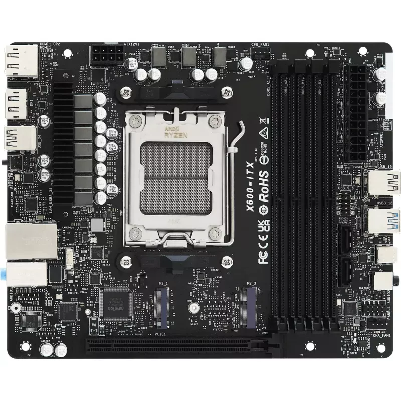 PC-barebone ASRock DeskMeet X600 pöytäkone musta