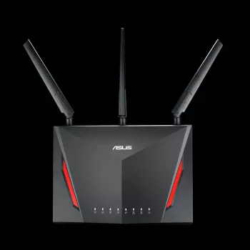 Pöytä-WLAN-reititin ASUS RT-AC2900, dualband 2,4/5 GHz, Wi‑Fi 5 (802.11ac), 2917 Mbit/s, Gigabit Ethernet, 4 LAN-porttia, USB, 4 antennia