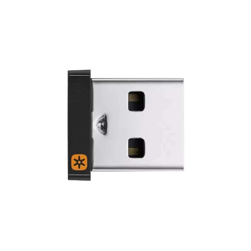 USB-vastaanotin Logitech USB Unifying Receiver 910-005235 musta hopea