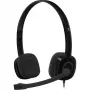 Logitech H151 stereokuulokemikrofoni melua vaimentavalla mikrofonilla, langallinen, musta