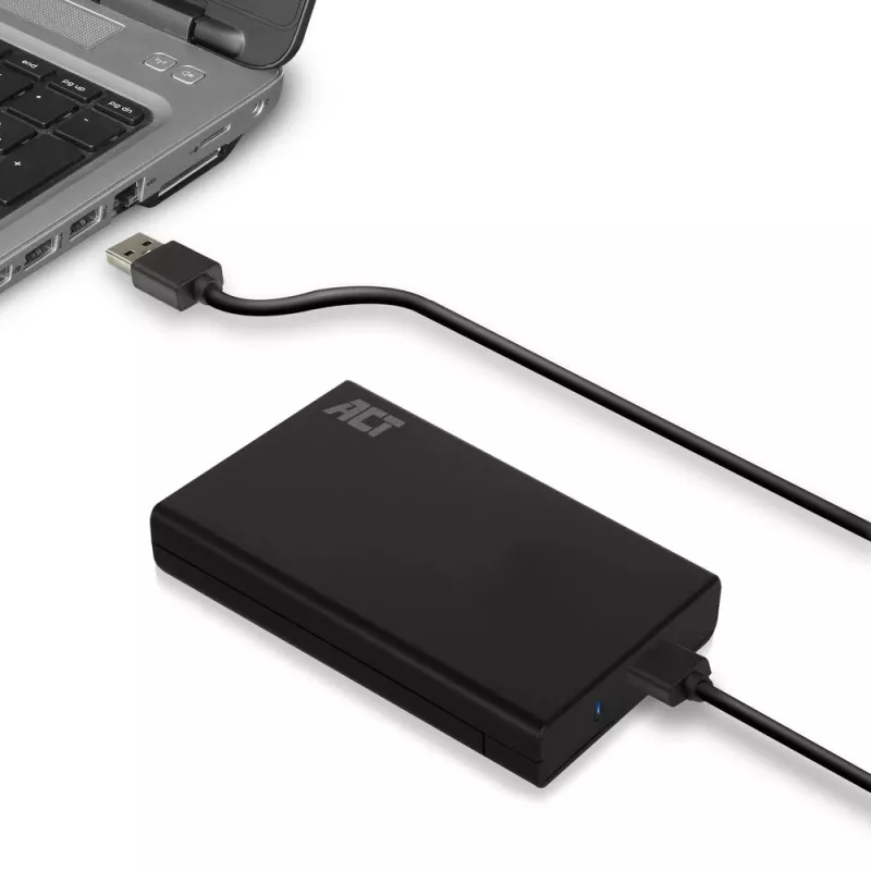 HDD/SSD-kotelo ACT 2,5 tuuman SATA-kiintolevykotelo ruuviton USB 3.2 Gen1