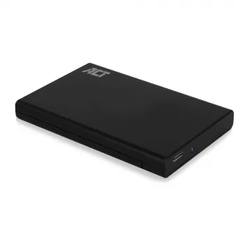 HDD/SSD-kotelo ACT AC1225 2,5 tuuman SATA USB-C 3.2 Gen2 musta