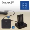ACT M.2 NVMe/PCIe kahden SSD:n telakointi- ja kloonausasema, USB-C 3.2 Gen2
