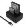 ACT 2,5 tuuman ja 3,5 tuuman SATA kahden HDD/SSD:n telakointiasema, USB 3.2 Gen1