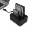 ACT AC1504 kaksois-HDD-telakointiasema, USB 3.2 Gen 1, musta