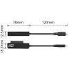 ACT USB-C-sovitinkaapeli 2,5 tuuman SATA-kiintolevylle/SSD:lle AC1525 0,15 m musta