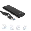 SSD-kotelo ACT AC1615 USB-C M.2 NVMe PCIe 10 Gbit/s musta