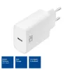 ACT kompakti USB-C-lataussovitin 20W pikalataus sisäkäyttö yleismalli valkoinen
