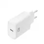 ACT kompakti USB-C-lataussovitin 20W pikalataus sisäkäyttö yleismalli valkoinen