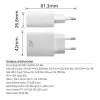 ACT USB-C & USB-A laturi 20 W Power Delivery PPS, Quick Charge, GaNFast