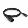 Virtakaapeli C13 C14 musta 1,8 m ACT Powercord