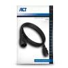 Virtakaapeli C13 C14 musta 1,8 m ACT Powercord