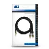 Audiokaapeli ACT AC3605 1,5 m 3,5 mm - 2 x RCA musta