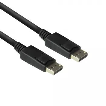 ACT 3 metrin DisplayPort-kaapeli uros - uros, 3 m, DisplayPort, DisplayPort, uros, uros, 3840 x 2160 pikseliä