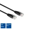 ACT musta 2,0 m U/UTP CAT6 -verkkokaapeli RJ45-liittimillä