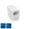 Modulaarinen RJ-45-liitinyhdistin ACT AC4105 valkoinen liitäntä 1 RJ-45 liitäntä 2 RJ-45