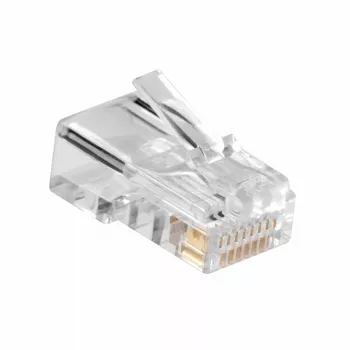 ACT modulaarinen CAT5E RJ-45 -liitin ACT AC4110 uros hopea läpinäkyvä 10 kpl