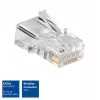 ACT modulaarinen CAT5E RJ-45 -liitin ACT AC4110 uros hopea läpinäkyvä 10 kpl