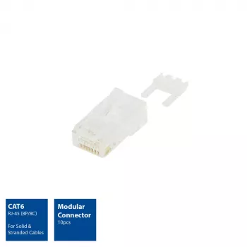 ACT modulaarinen RJ-45-liitin CAT6 10x