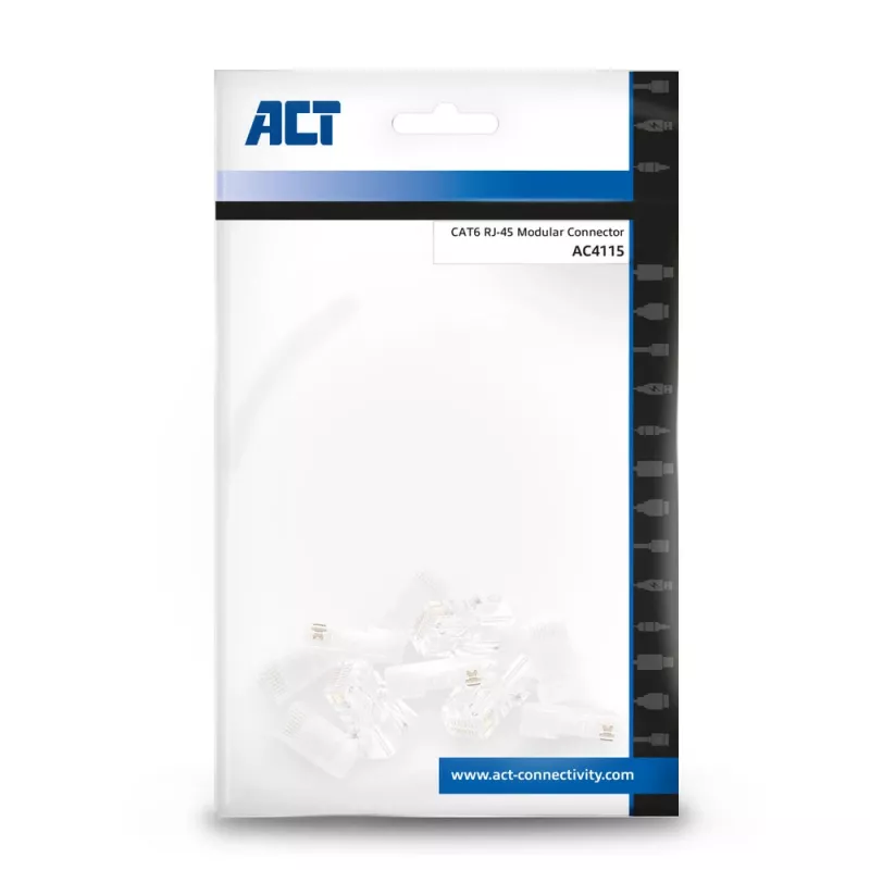 ACT modulaarinen RJ-45-liitin CAT6 10x