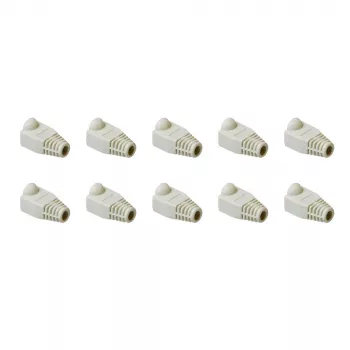 ACT UTP kaapelihelmet, RJ45, kaapelihelmi, harmaa, RJ45, 10 kpl