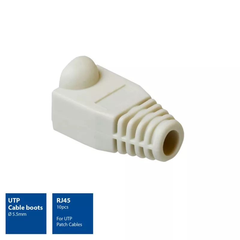 ACT UTP kaapelihelmet, RJ45, kaapelihelmi, harmaa, RJ45, 10 kpl