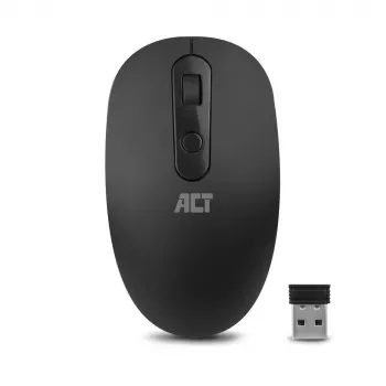 ACT langaton hiiri 1200 DPI, molempikätinen, RF langaton, 1200 DPI, musta