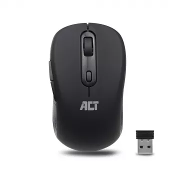 ACT AC5125 langaton hiiri, molempikätinen, 1600 DPI, musta