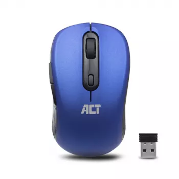 ACT AC5140 molempikätinen langaton hiiri, 1600 DPI, RF Wireless, sininen/musta