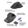 ACT langaton Multi-Connect-hiiri Bluetooth tai USB-A-vastaanotin, 2400 DPI hiljaisella klikkauksella, ympäristöystävällinen