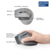 ACT langaton ergonominen hiiri Bluetoothilla ja USB-C/USB-A