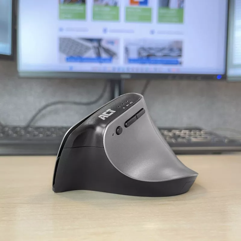 ACT langaton ergonominen hiiri Bluetoothilla ja USB-C/USB-A