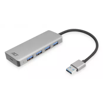 USB-keskitin ACT AC6121 Type-A 5000 Mbit/s alumiini