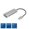 USB-keskitin ACT AC6121 Type-A 5000 Mbit/s alumiini