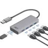 USB-keskitin ACT AC6121 Type-A 5000 Mbit/s alumiini