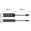 USB-keskitin ACT AC6205 2.0 480 Mbit/s musta 0,12 m