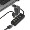 USB-keskitin ACT AC6205 2.0 480 Mbit/s musta 0,12 m