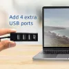 USB-keskitin ACT AC6205 2.0 480 Mbit/s musta 0,12 m
