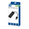 USB-keskitin ACT AC6205 2.0 480 Mbit/s musta 0,12 m