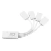 ACT USB-keskitin 4 porttia USB-A joustava USB 3.2 Gen 1 valkoinen 480 Mbit/s