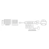 USB-keskitin ACT AC6215 480 Mbit/s musta