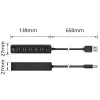 USB-keskitin ACT AC6215 480 Mbit/s musta