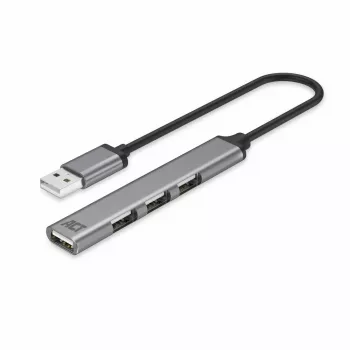 ACT AC6225 USB 2.0 -keskitin 480 Mbit/s harmaa alumiini